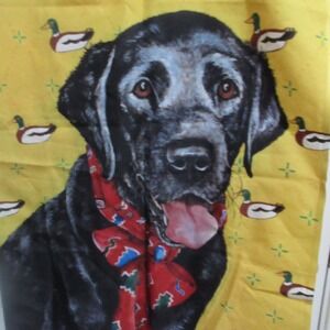 Toland Black Lab Hunting Dog Duck 24x36 House Garden Flag Banner Bilisnansky USA